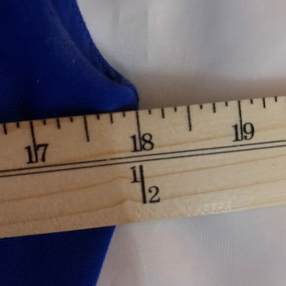 Diane Von Furstenberg Royal Blue Midi Dress Size 8 Career Wedding Dinner Party - Picture 7 of 8